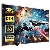 Lifelong CineMagic 100 Inch Projector Screen | Supports 4K Ultra HD & 3D | White Matte Fabric | Manual Map Type | Home Theatr